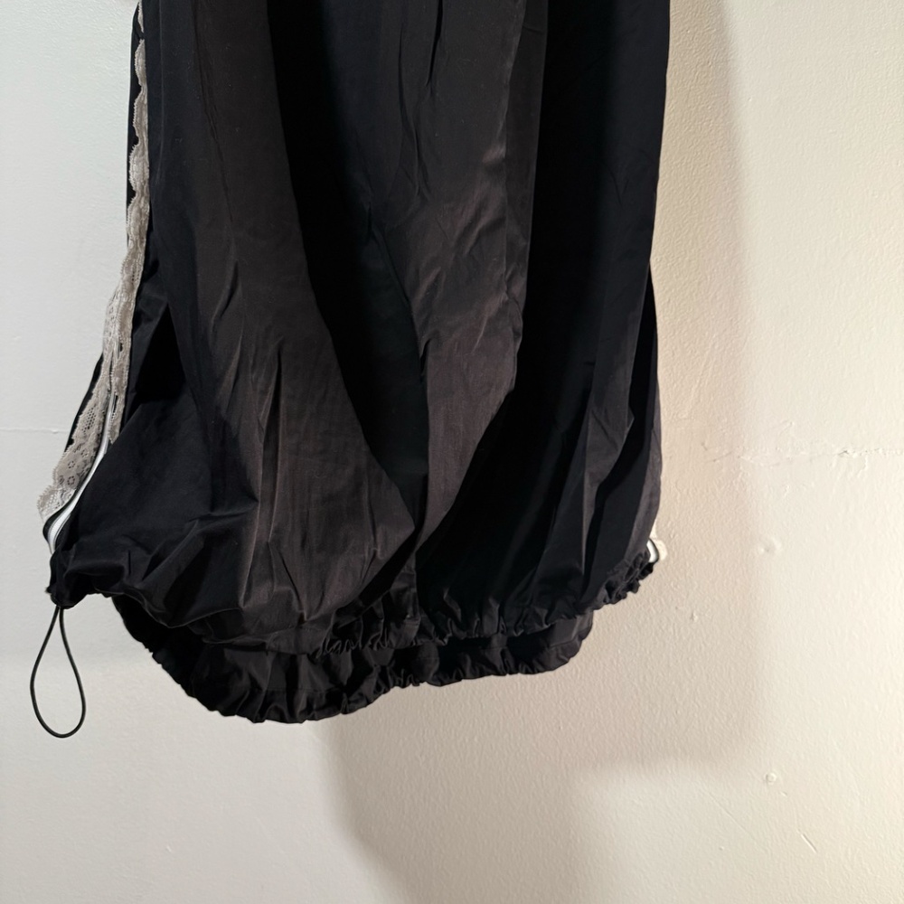 Anthropologie Maeve Black Lace Side Stripe Midi Skirt - Picture 6 of 6